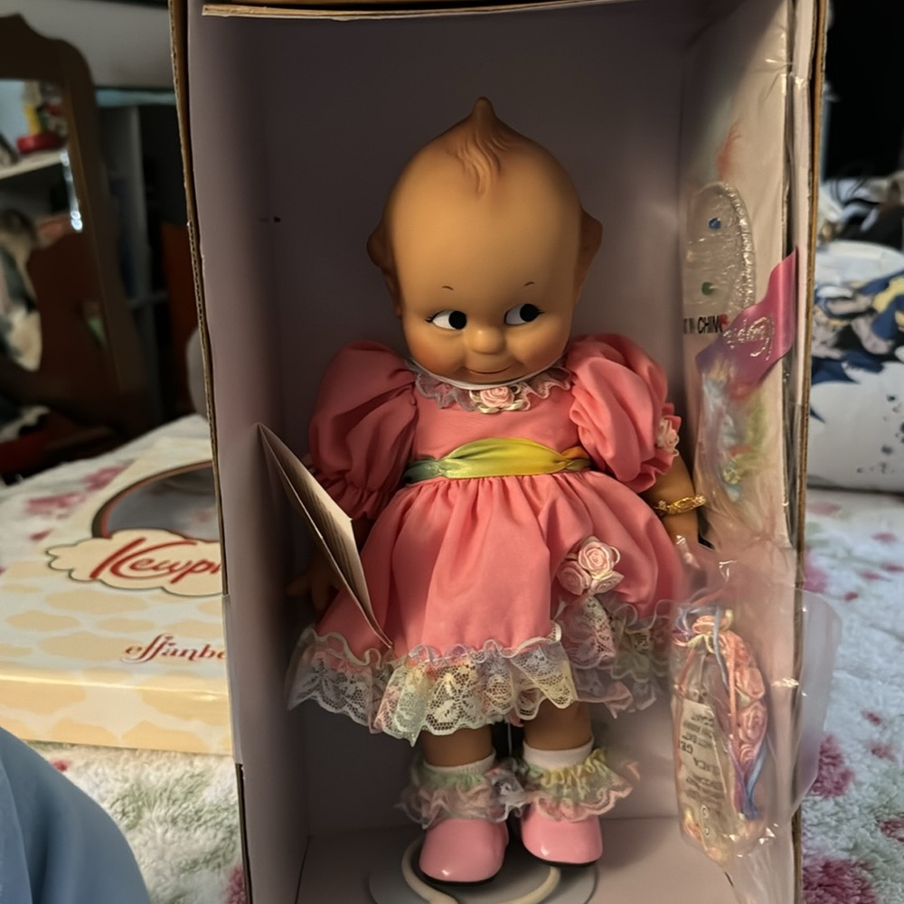 CLASSIC KEWPIE  12” Doll with stand NRFB